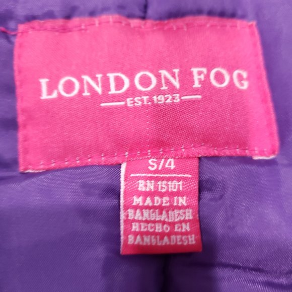London Fog Girls full Snowsuit Purple small - Picture 5 of 10